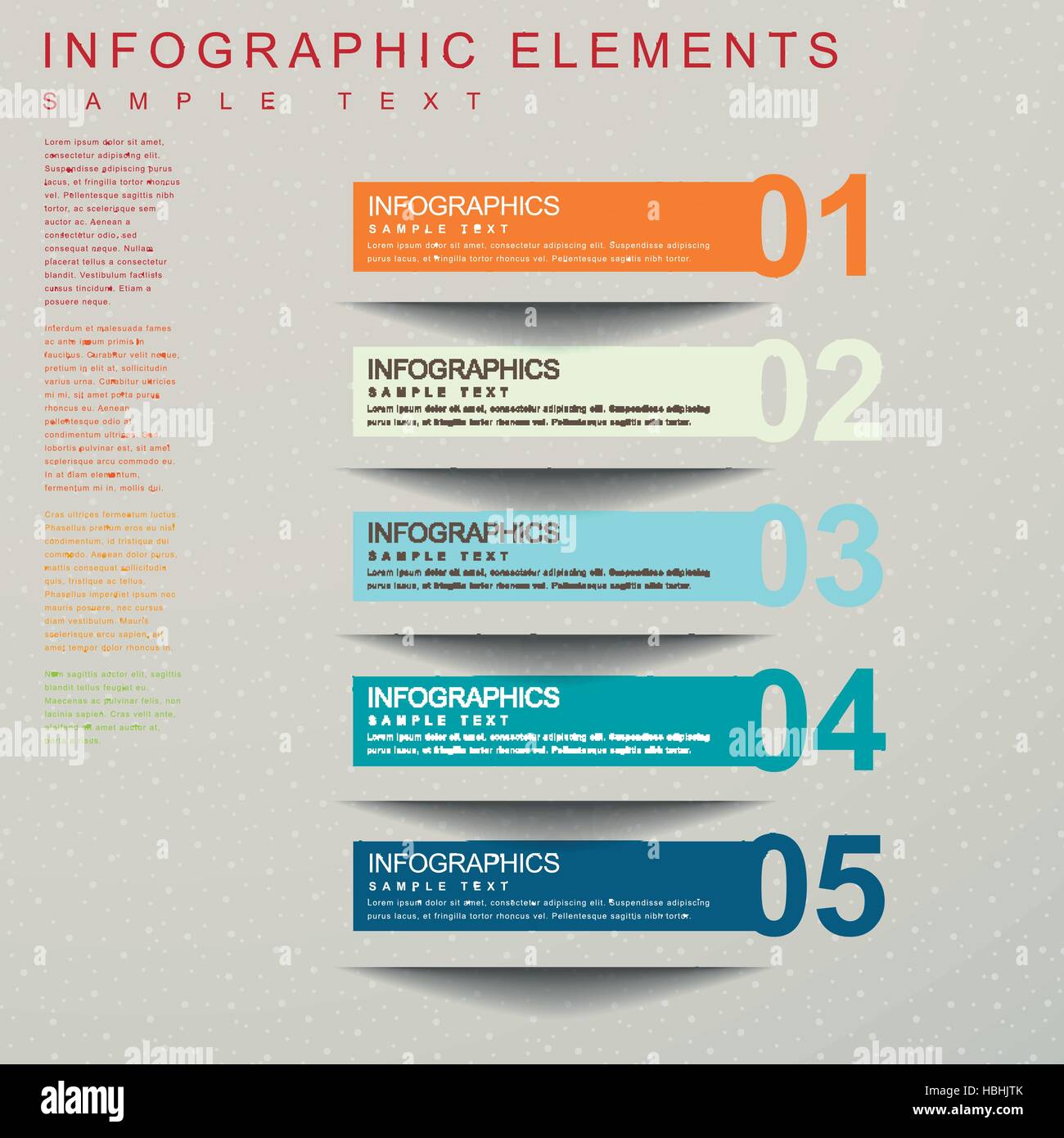 modern 3d vector abstract banner infographic elements Stock Vector ...