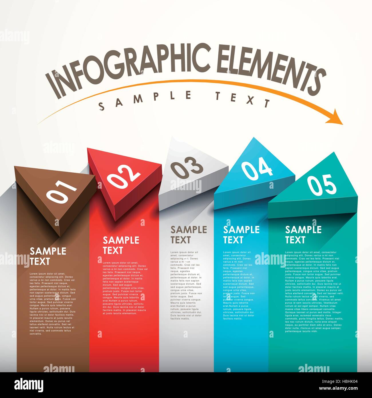 modern 3d vector abstract banner infographic elements Stock Vector ...