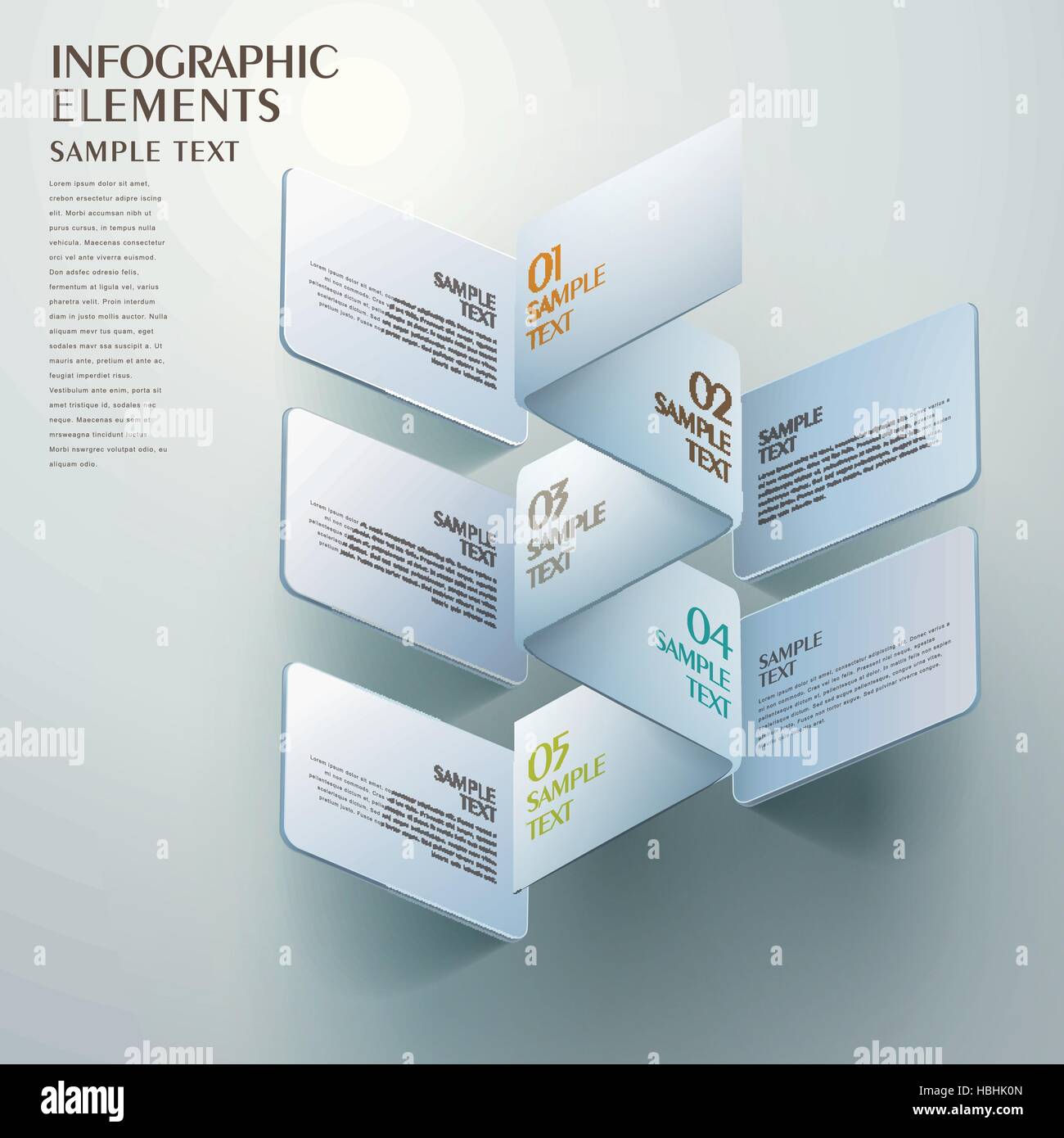 3d vector abstract origami banner infographic elements Stock Vector ...