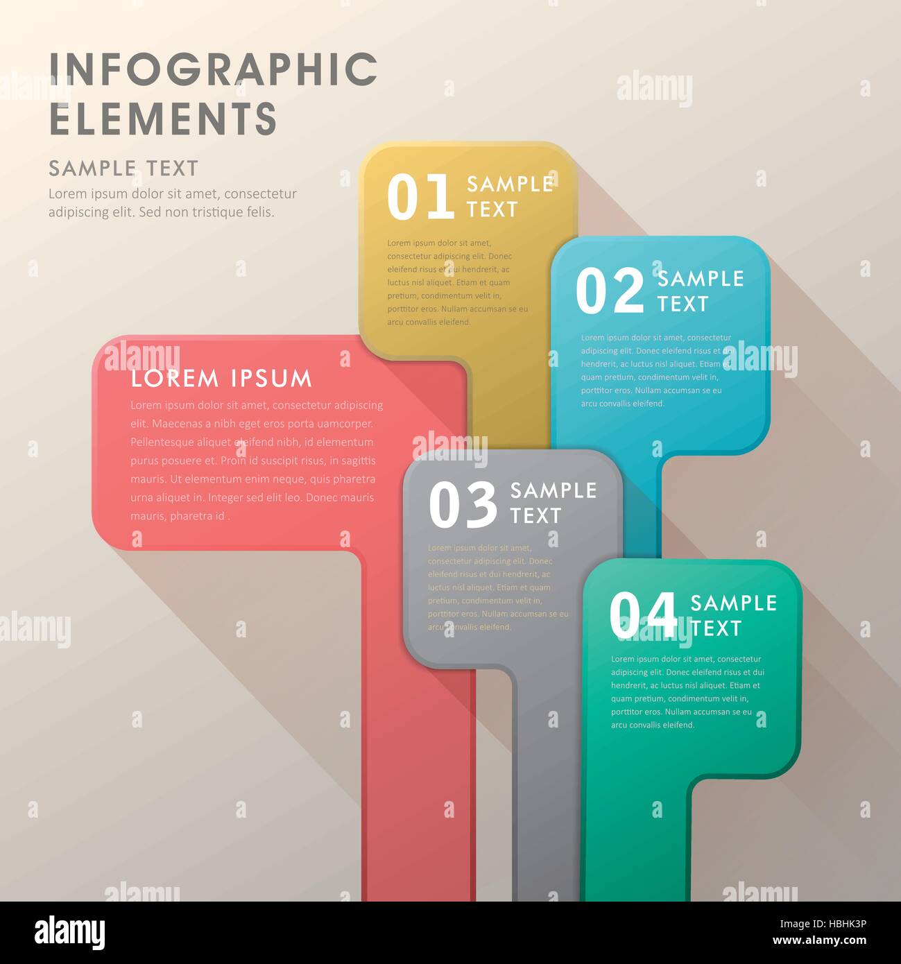 vector abstract banner flat design infographic elements Stock Vector ...
