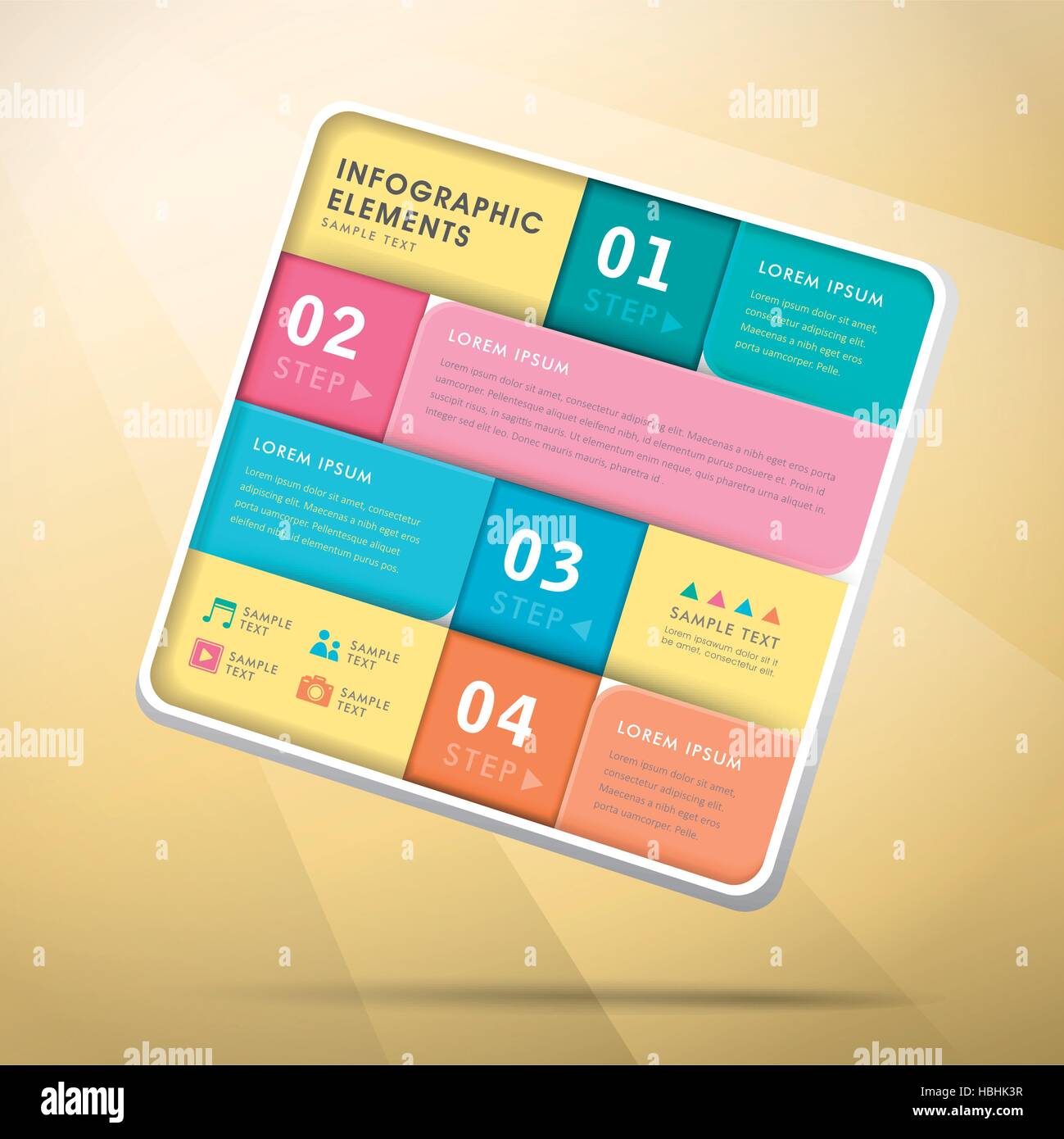 vector abstract banner flat design infographic elements Stock Vector ...