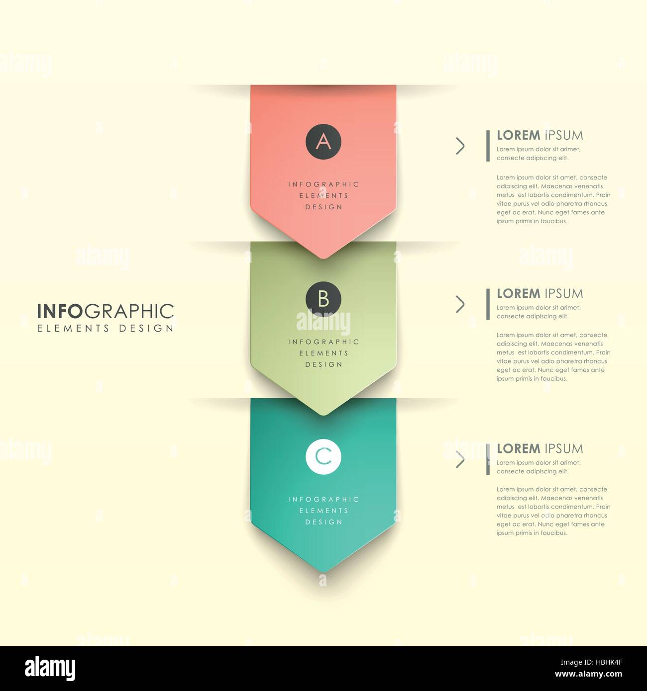 modern vector abstract gradient banner infographic elements Stock ...