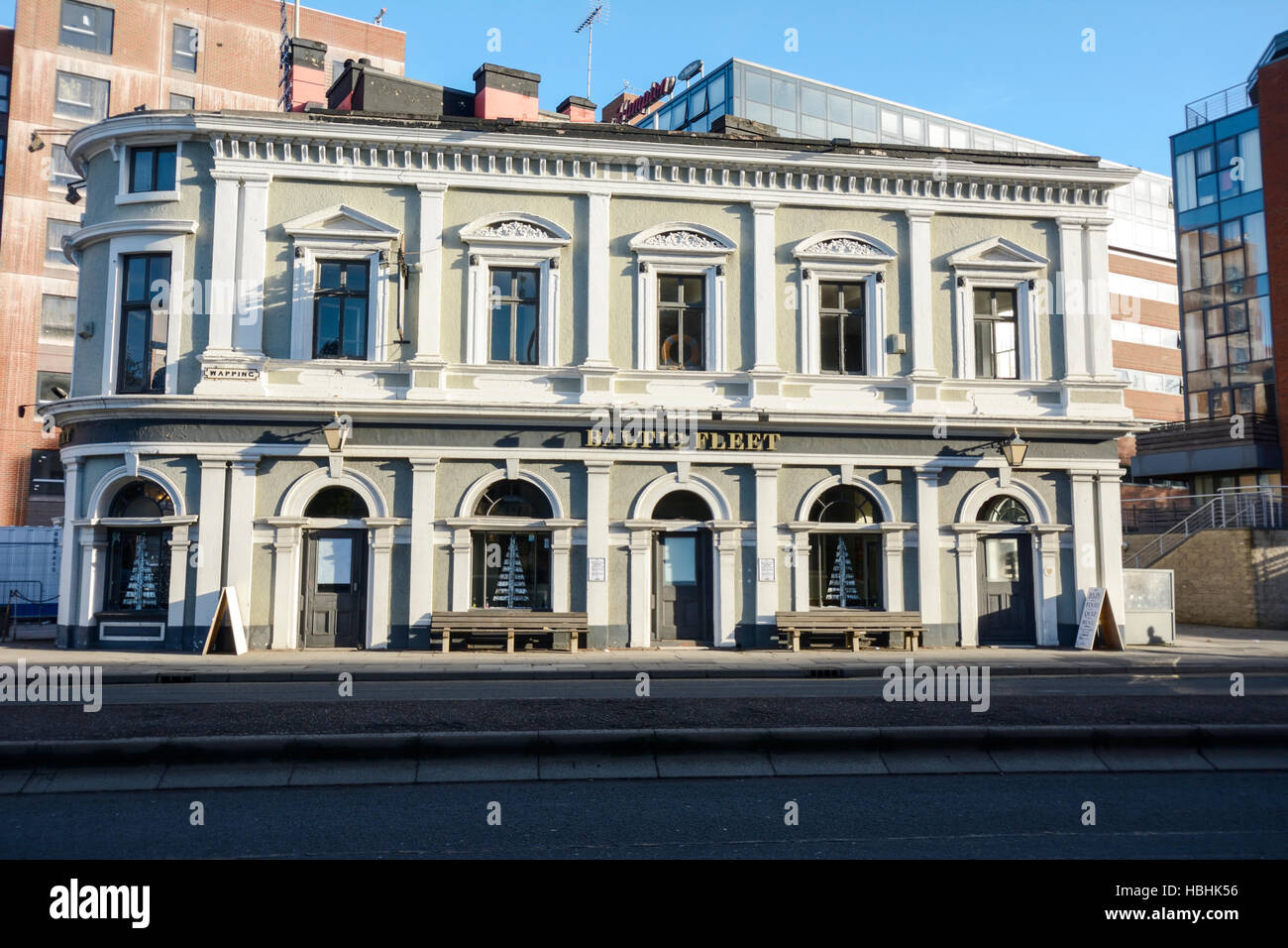 The Baltic Fleet public house on Wapping in Liverpool, one of the few