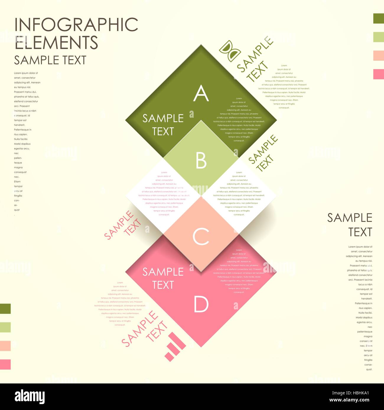 modern vector abstract 3d paper infographic elements Stock Vector Image ...