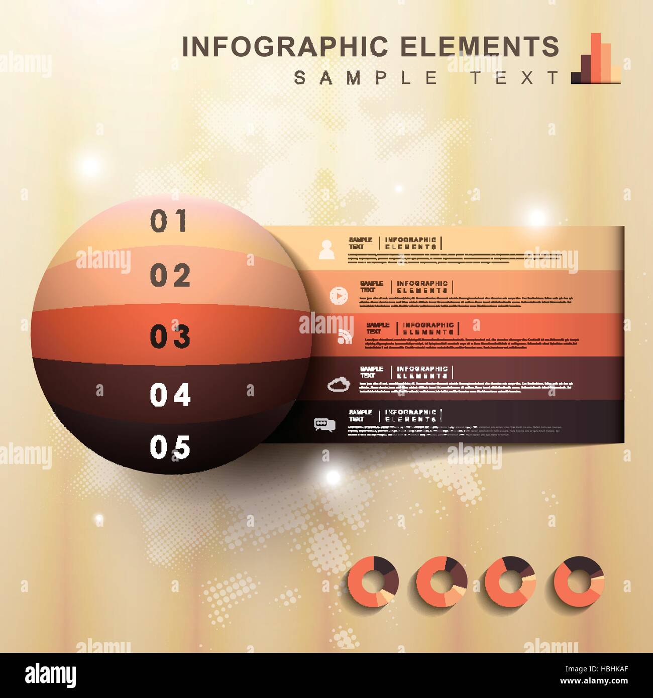 modern vector abstract 3d origami banner infographic elements Stock ...
