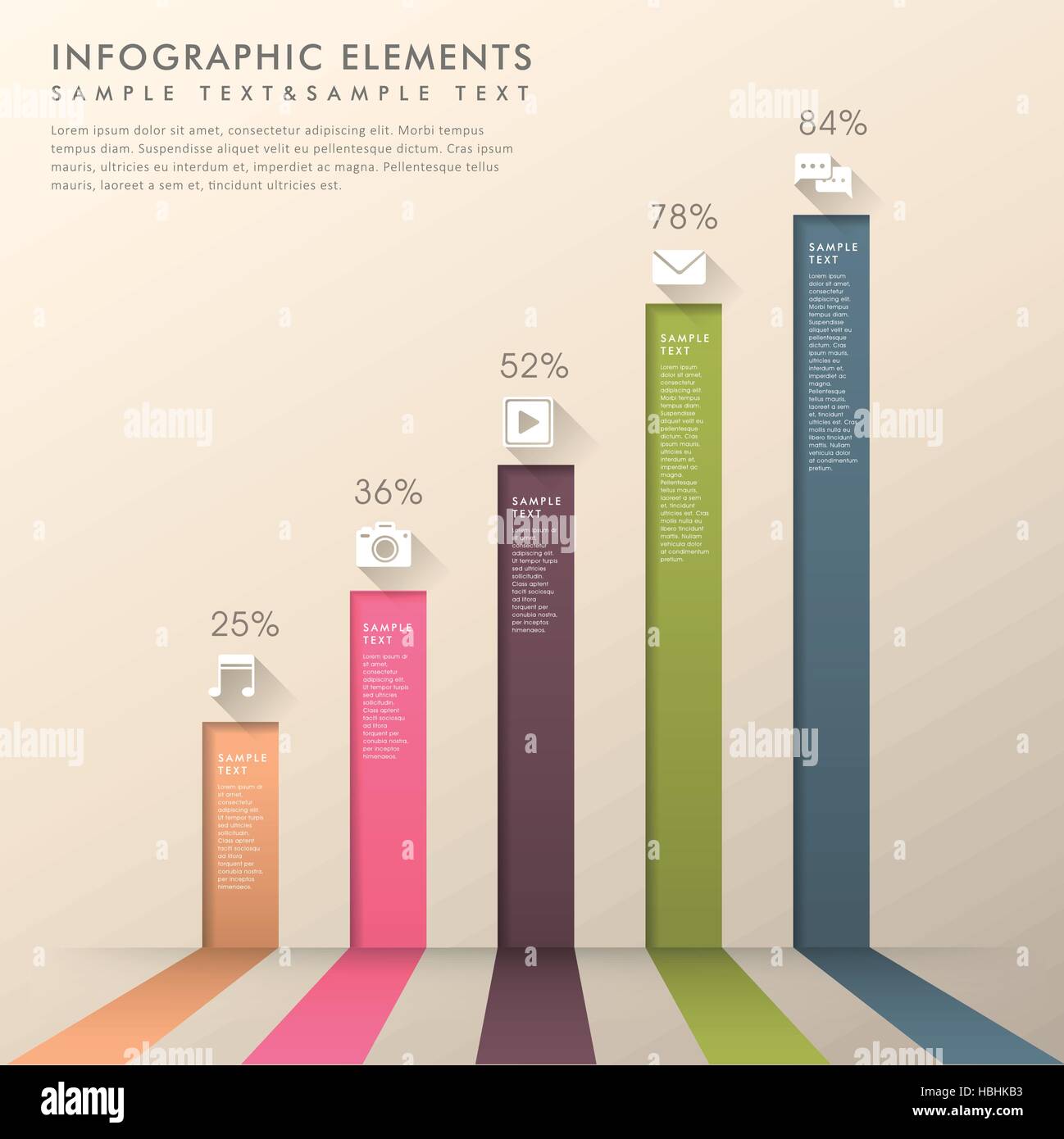 modern vector abstract 3d bar chart infographic elements Stock Vector ...