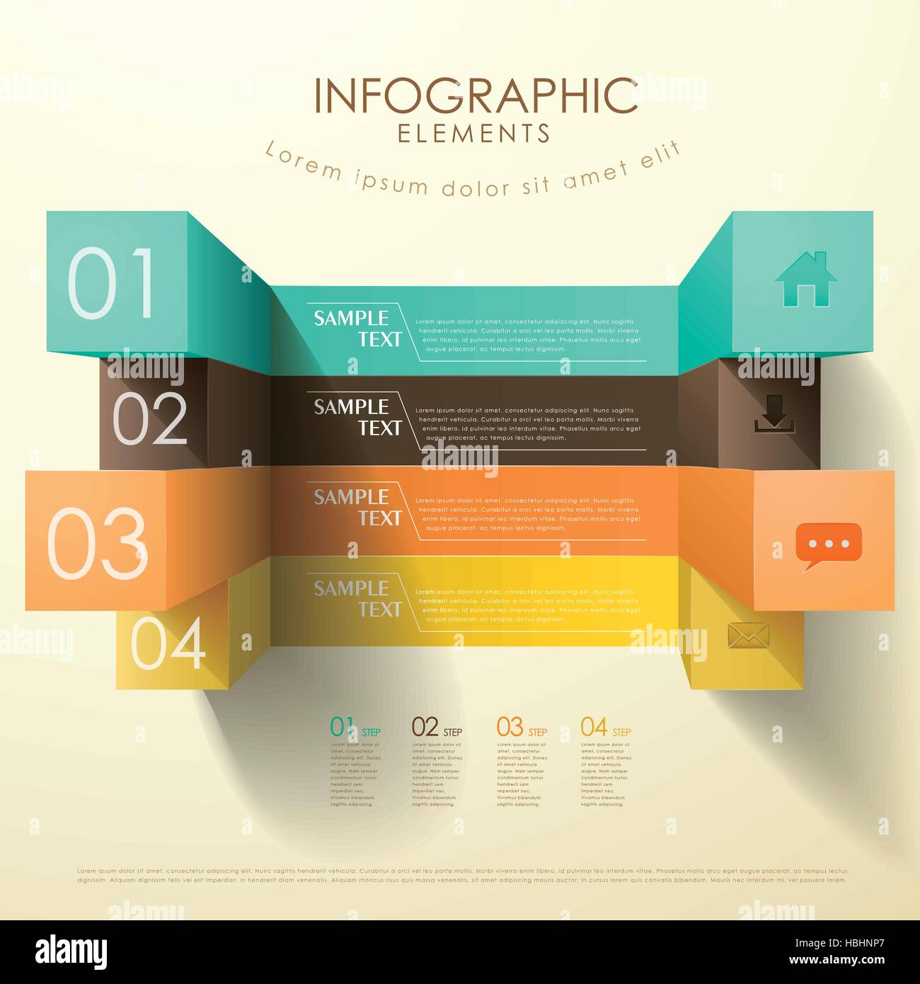 modern vector abstract 3d cube infographic elements Stock Vector Image ...