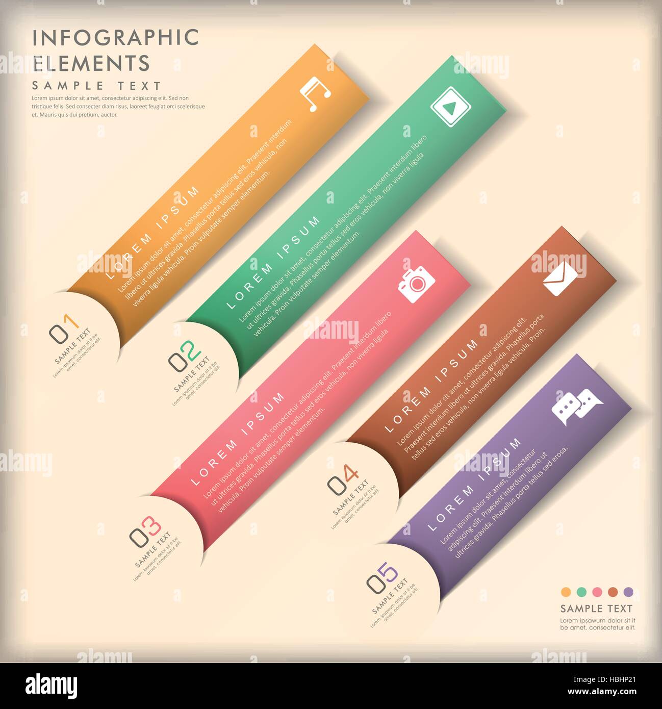 modern vector abstract banner infographic elements Stock Vector Image ...