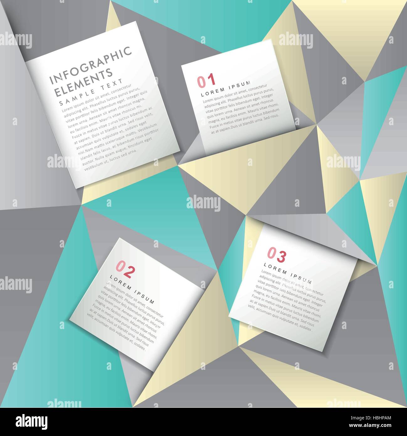 low poly style vector abstract tag infographic elements Stock Vector ...