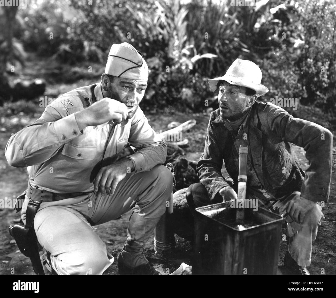 BACK TO BATAAN, John Wayne, Paul Fix, 1945 Stock Photo - Alamy