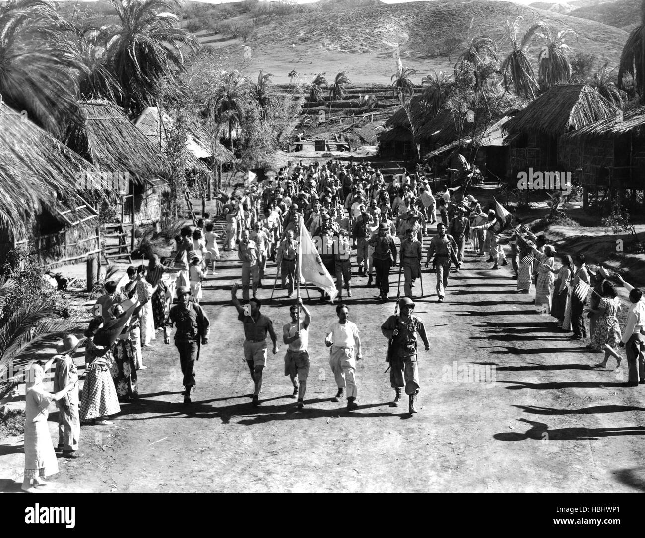 BACK TO BATAAN, John Wayne, Anthony Quinn, 1945 Stock Photo - Alamy