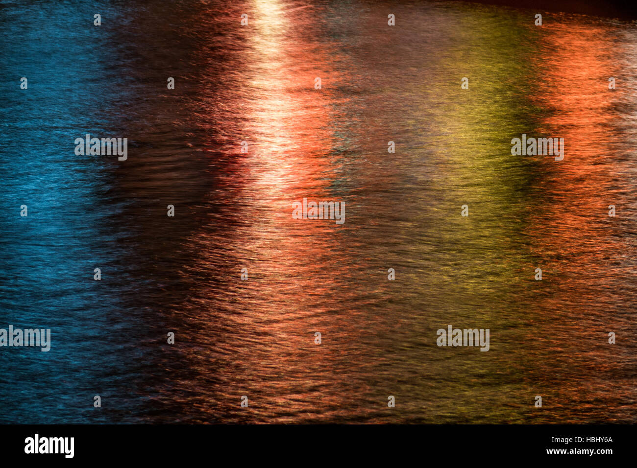Abstract lights and water pattern Stock Photo