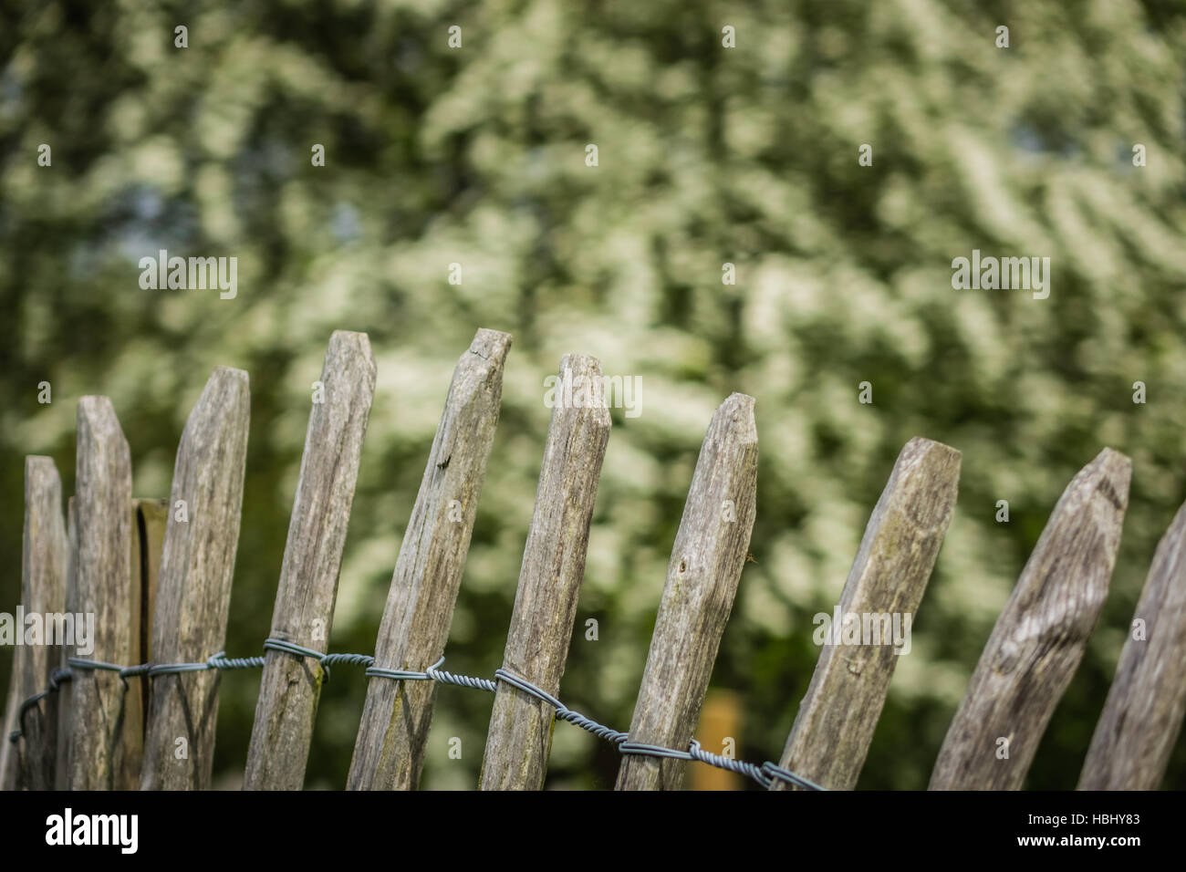 Rustic country wooden fence hi-res stock photography and images - Alamy