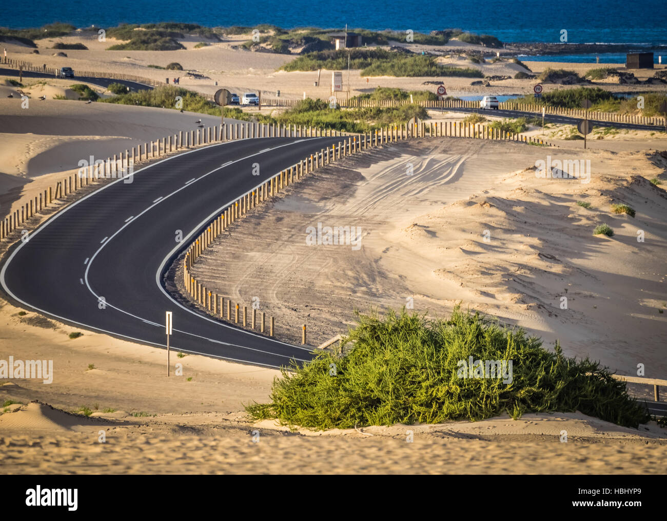 Road Through Sand Dunes High Resolution Stock Photography and Images