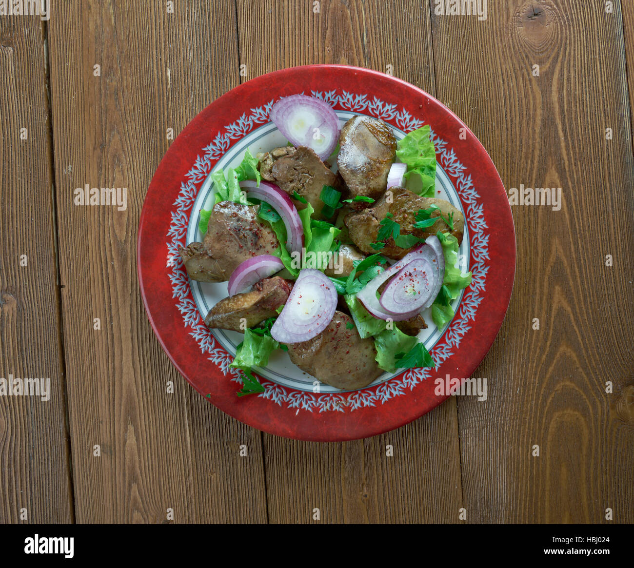 Turkish Style Sauteed Liver Stock Photo Alamy