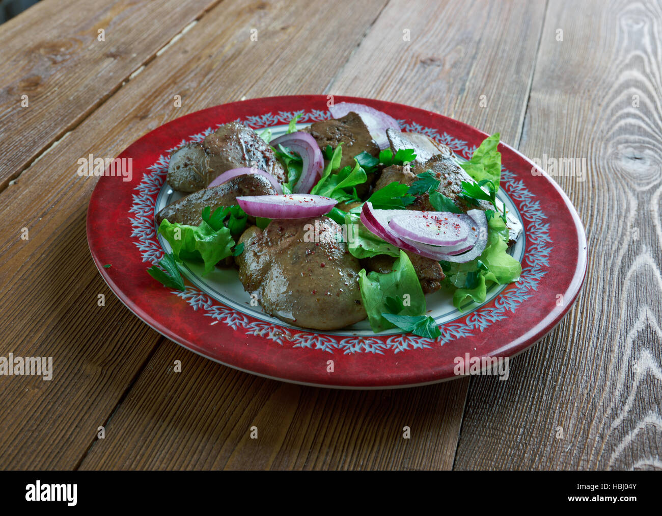 Turkish Style Sauteed Liver Stock Photo Alamy
