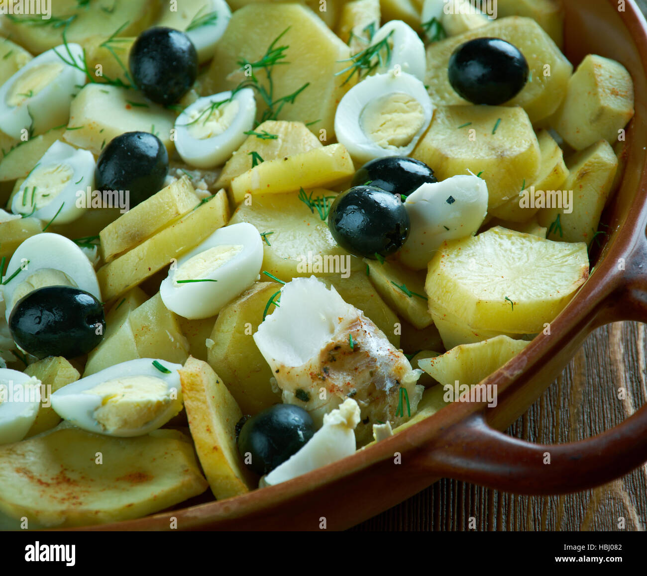 Portuguese Cod Fish Casserole Stock Photo - Alamy