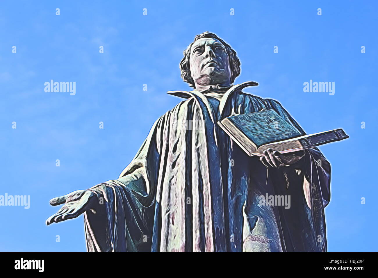 Luther statue book hi-res stock photography and images - Alamy