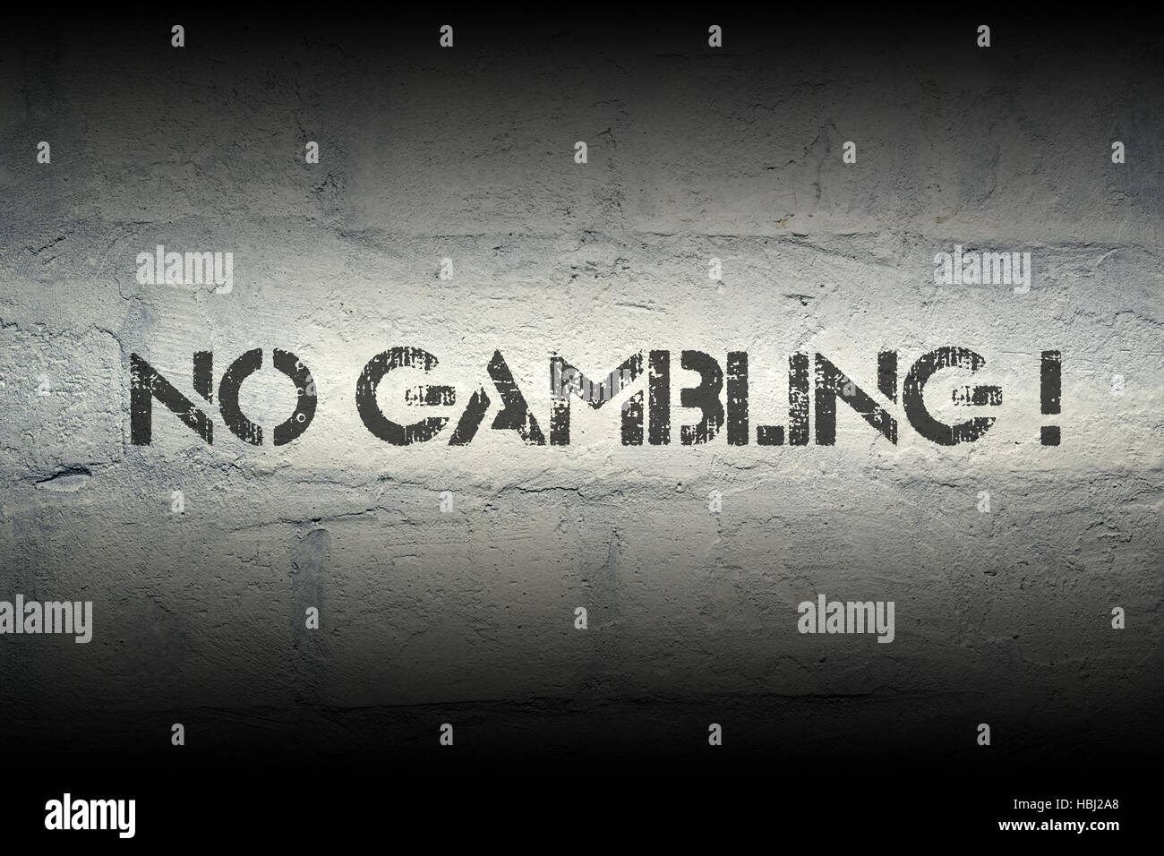 no gambling Stock Photo