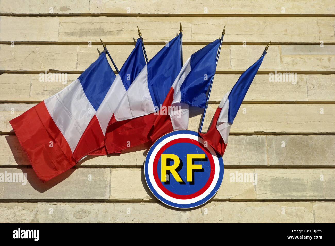 flag Réunions Stock Photo