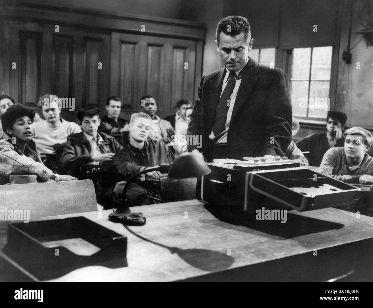 THE BLACKBOARD JUNGLE, Rafael Campos, Vic Morrow, Sidney Poitier, Glenn