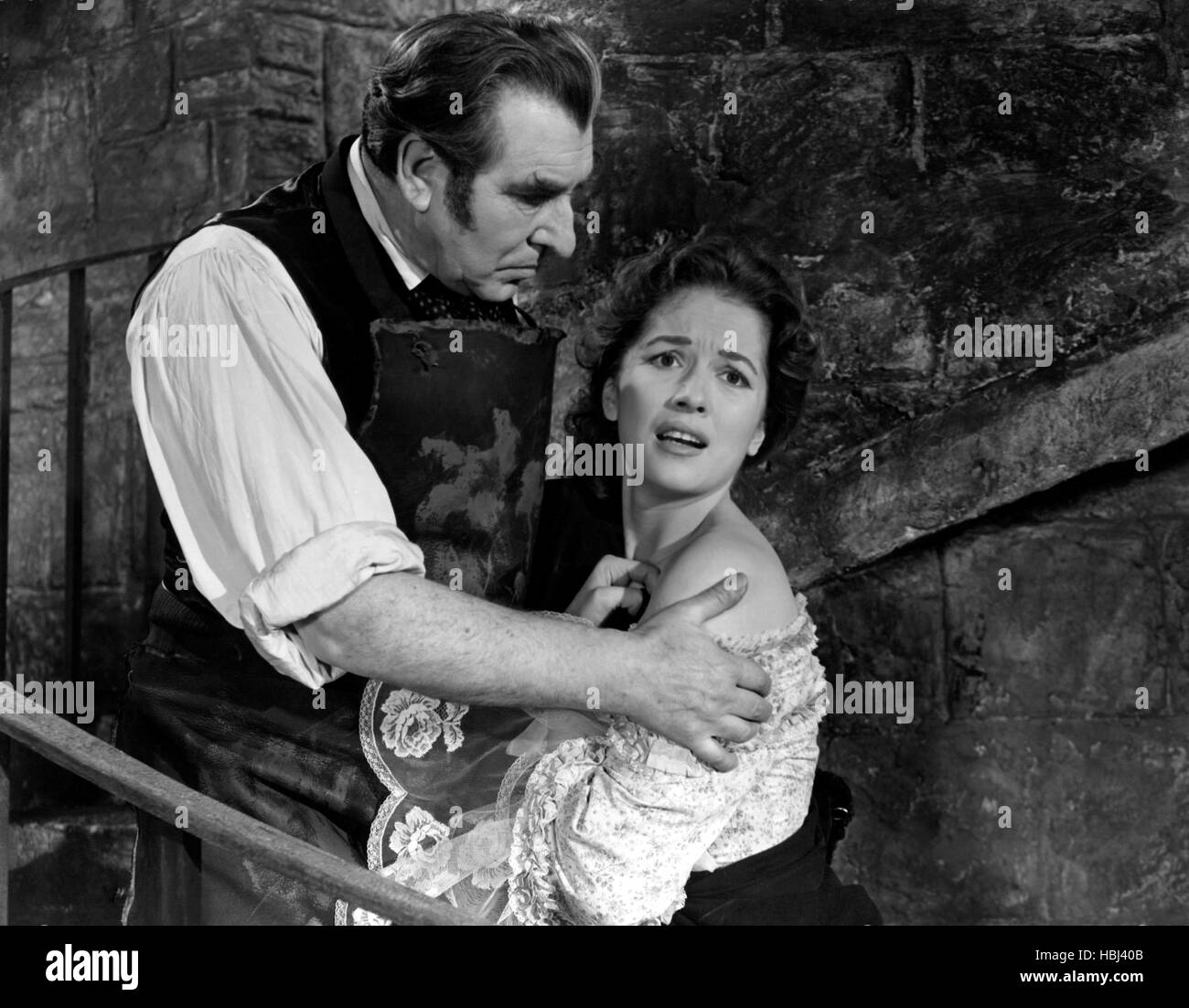 BLOOD OF THE VAMPIRE, Donald Wolfit, Barbara Shelley, 1958 Stock Photo
