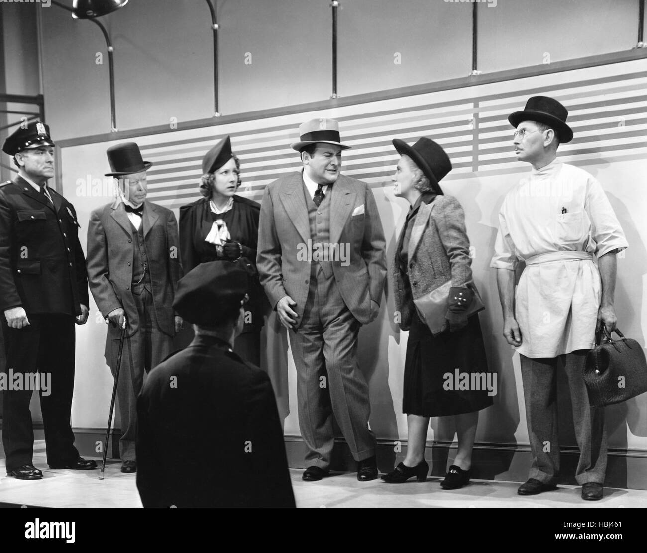BLOSSOMS ON BROADWAY, from left: Lee Shumway, Frank Craven, Shirley Ross,  Edward Arnold, Kitty Kelly, Charles Halton, 1937 Stock Photo - Alamy