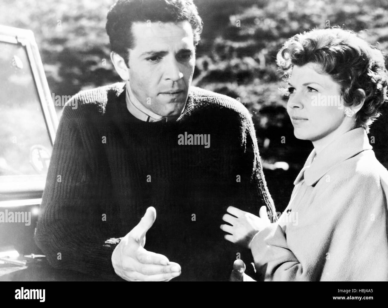 THE BLUE PETER, (aka NAVY HEROES) from left Kieron Moore, Sarah Lawson