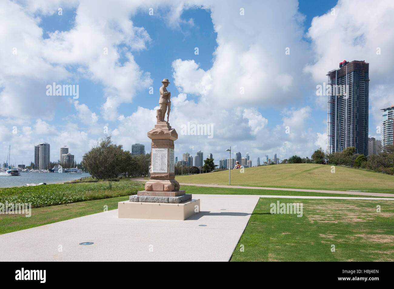 Anzac Park, Marine Parade, Southport, City of Gold Coast, Queensland, Australia Stock Photo