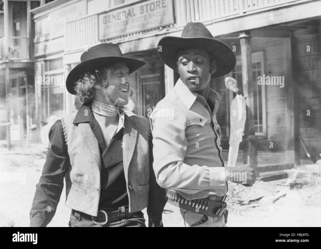 BLAZING SADDLES, from left Gene Wilder, Cleavon Little, 1974 Stock Photo Alamy