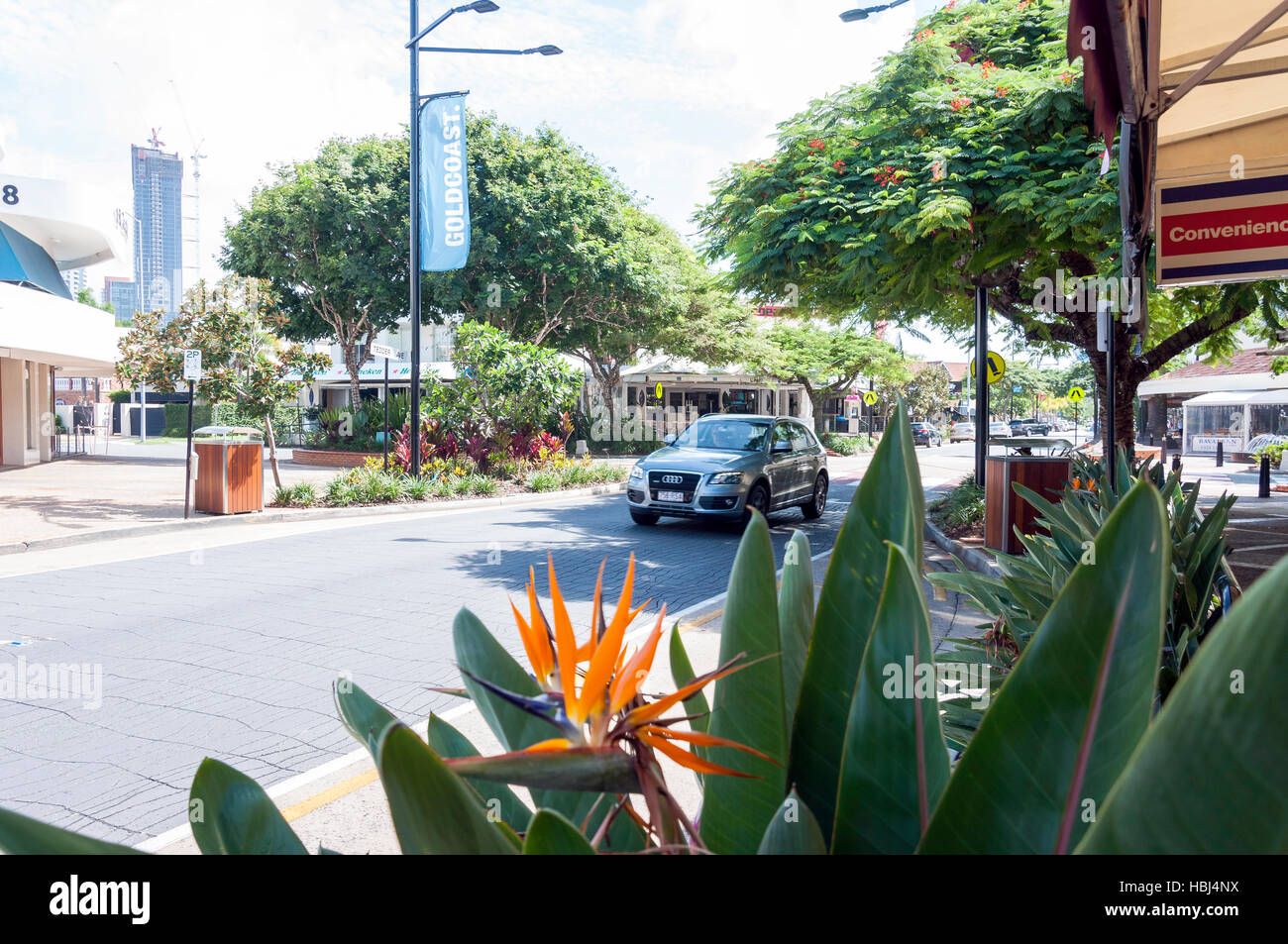 Tedder Avenue, Main Beach, City of Gold Coast, Queensland, Australia Stock Photo
