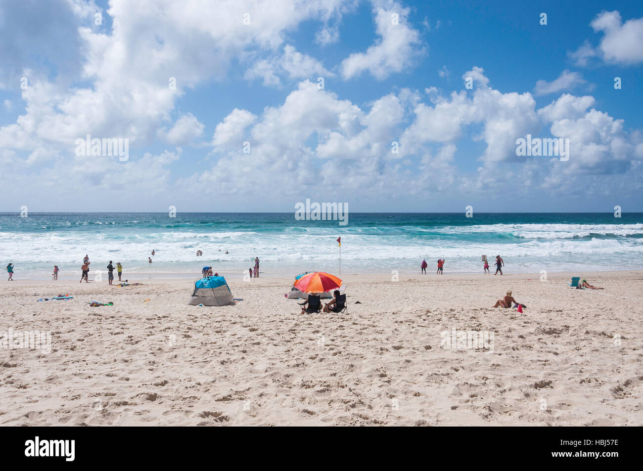 Beach view, Main Beach, City of Gold Coast, Queensland, Australia Stock Photo