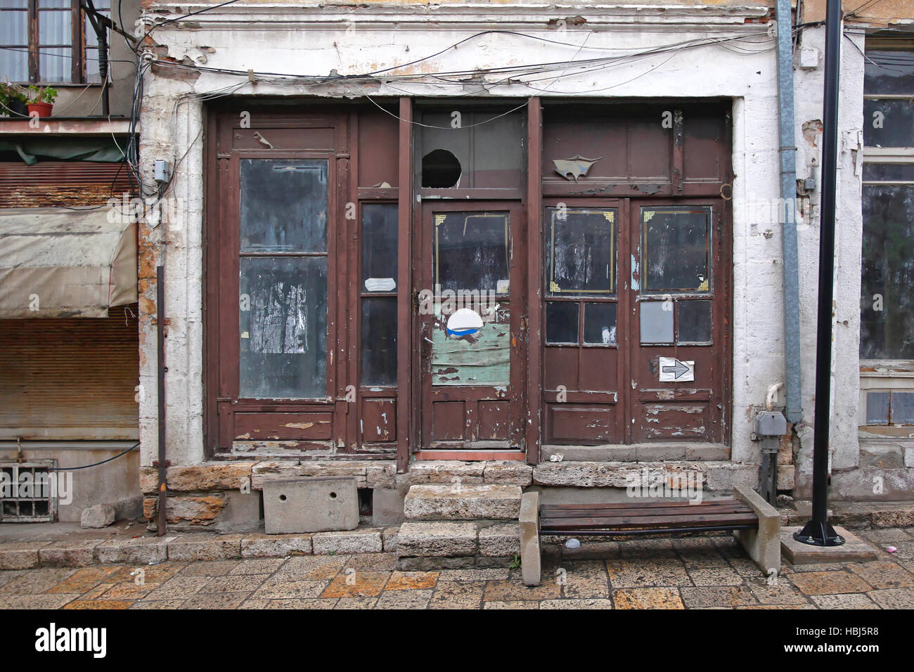 Run Down Shop Stock Photo