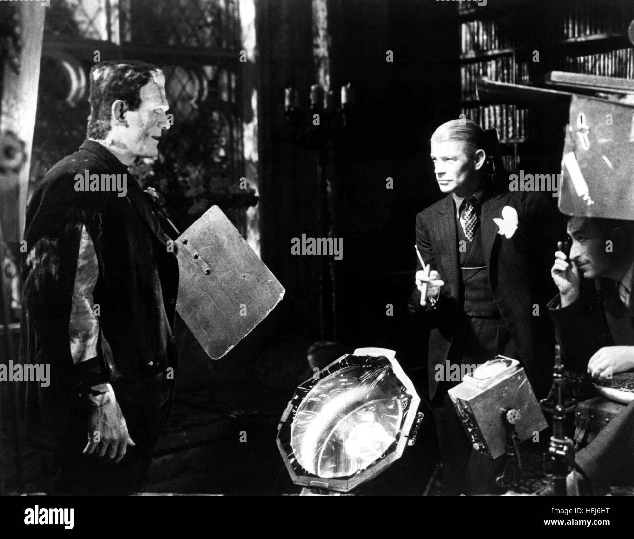 BRIDE OF FRANKENSTEIN, Boris Karloff being directed by James Whale on ...