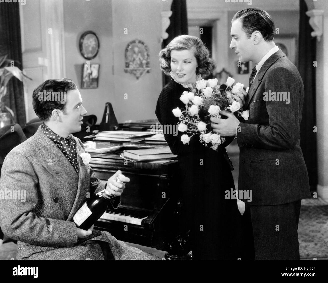 BREAK OF HEARTS, from left: John Beal, Katharine Hepburn, Charles Boyer ...