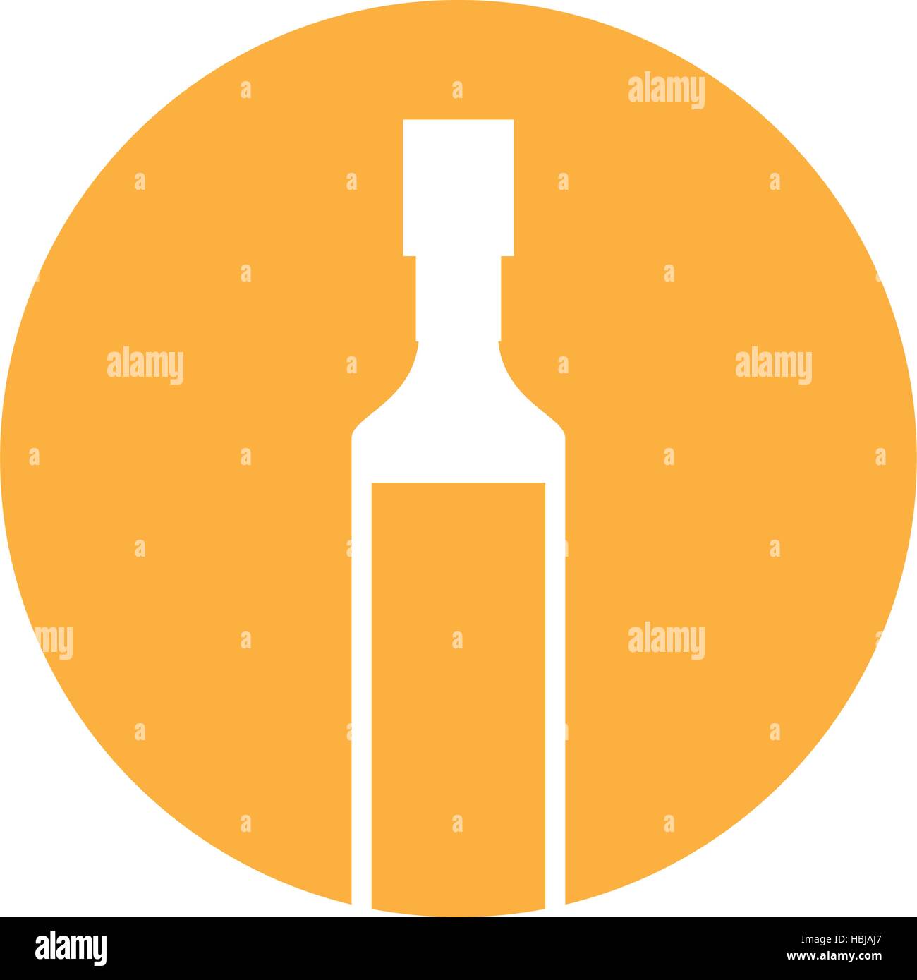 silhouette olive bottle kitchen yellow circle vector illustration eps ...