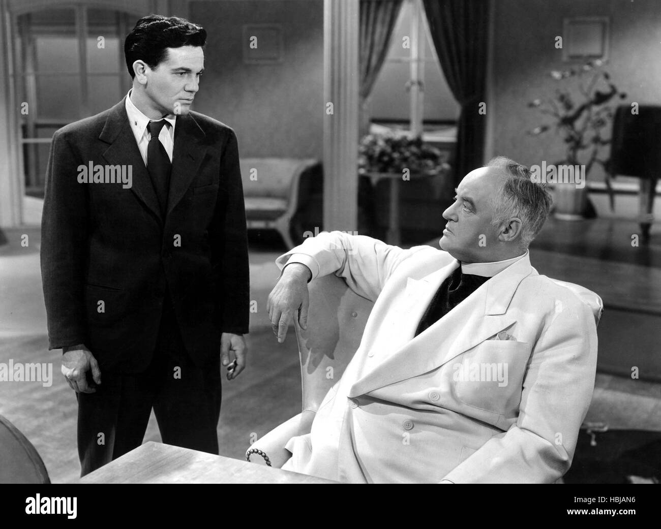 BETWEEN TWO WORLDS, John Garfield, Sydney Greenstreet, 1944 Stock Photo ...