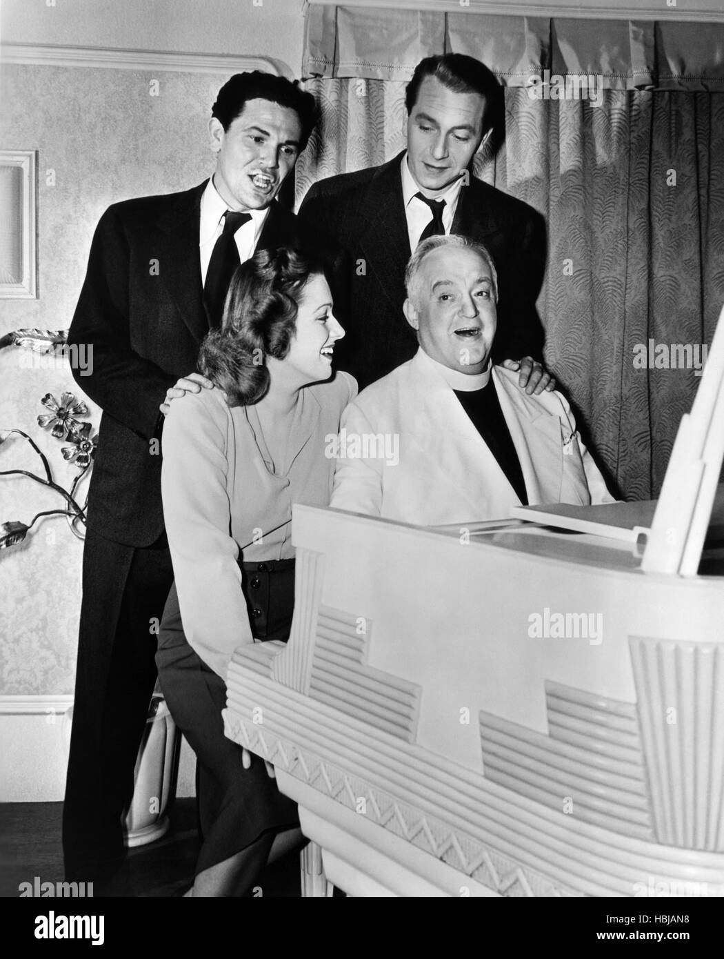 BETWEEN TWO WORLDS, (back row) John Garfield, Paul Henreid, Eleanor ...