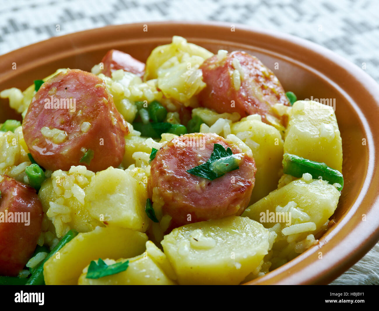 Jambalaya. Spicy rice Stock Photo Alamy
