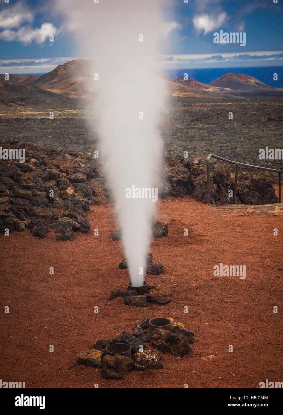 Hot water and steam vents Stock Photo Alamy
