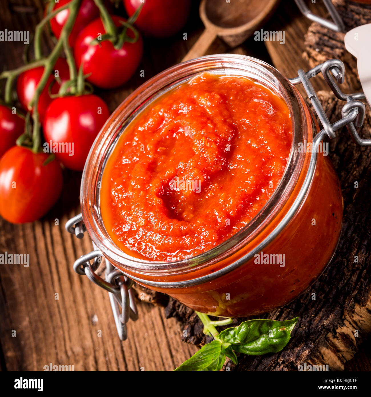 homemade Tomato paste Stock Photo Alamy