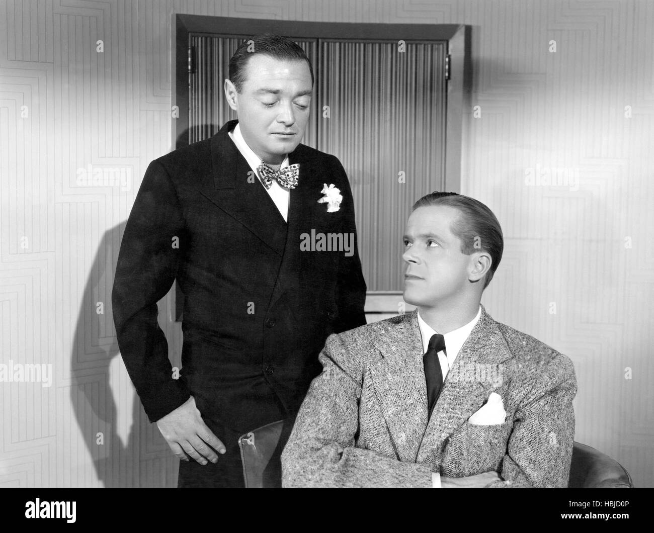 THE BLACK ANGEL, (aka BLACK ANGEL), from left: Peter Lorre, Dan Duryea, 1946 Stock Photo