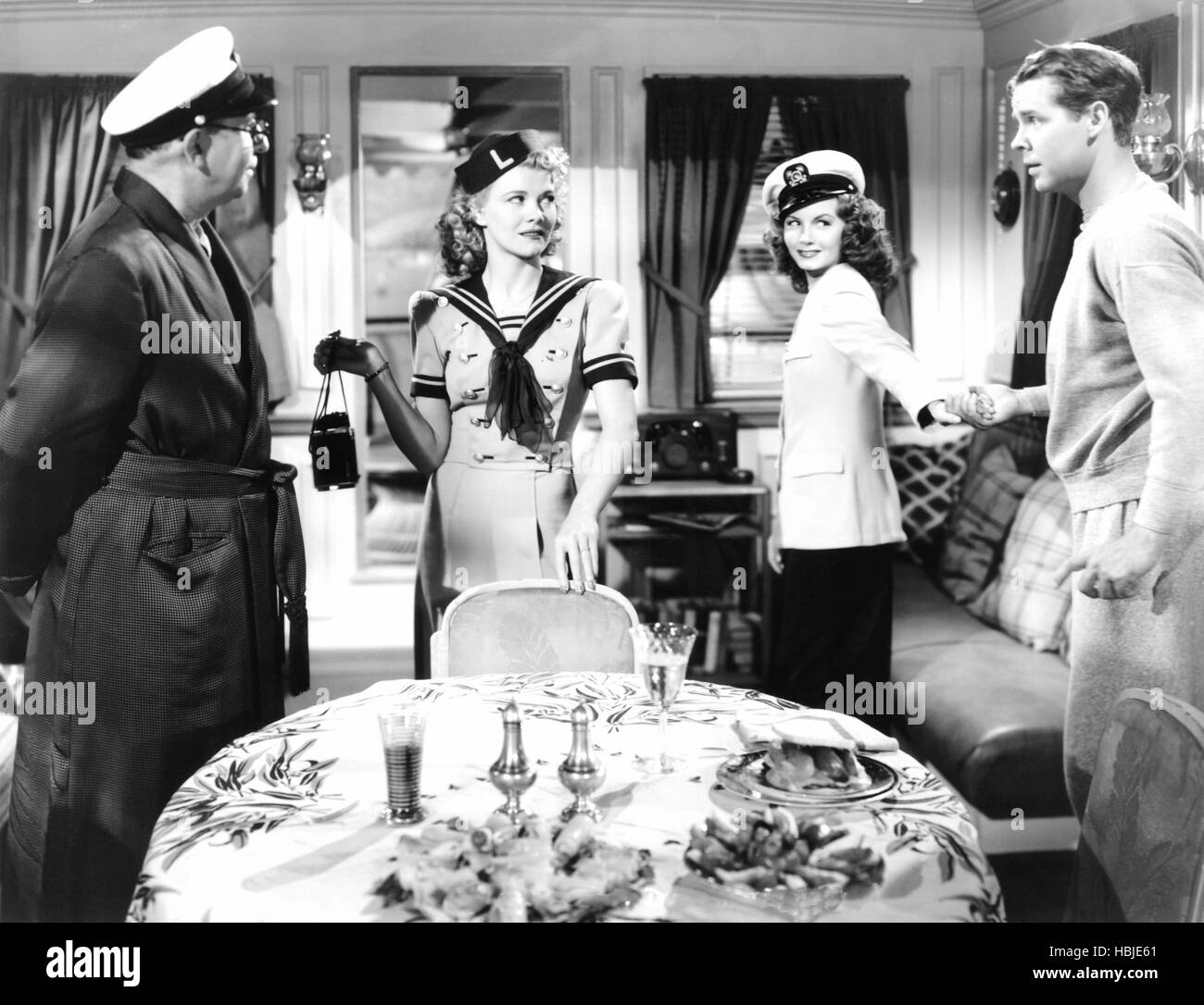 BLONDIE GOES TO COLLEGE, from left Andrew Tombes, Penny Singleton