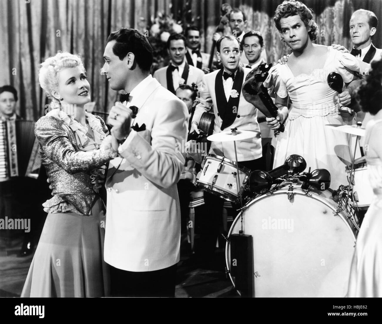 BLONDIE GOES LATIN, from left Penny Singleton, Tito Guizar, Harry