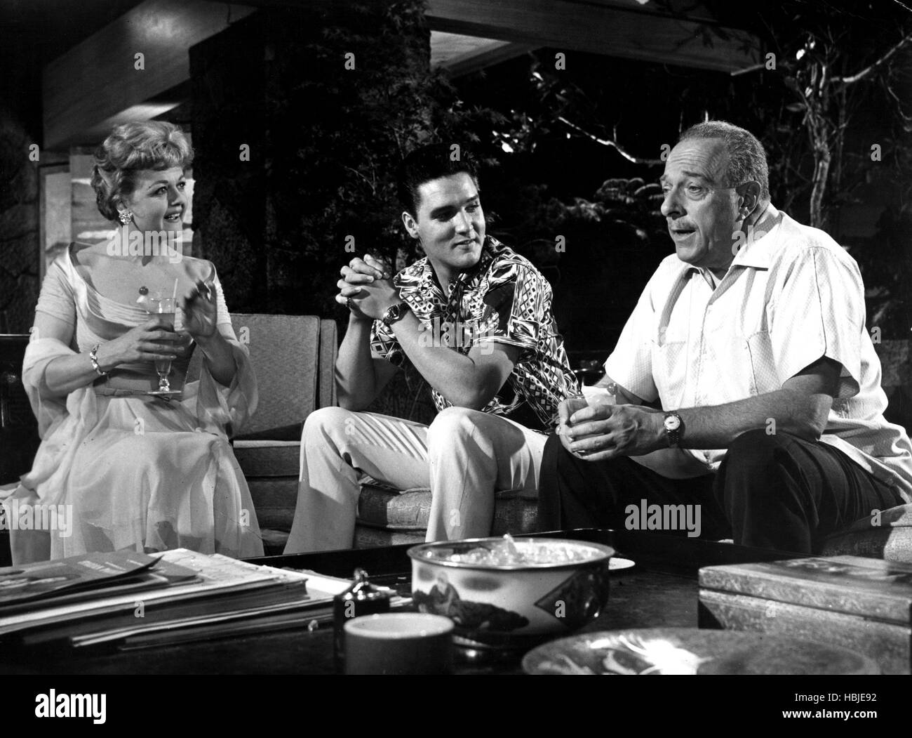 BLUE HAWAII, Angela Lansbury, Elvis Presley, Roland Winters, 1961 Stock