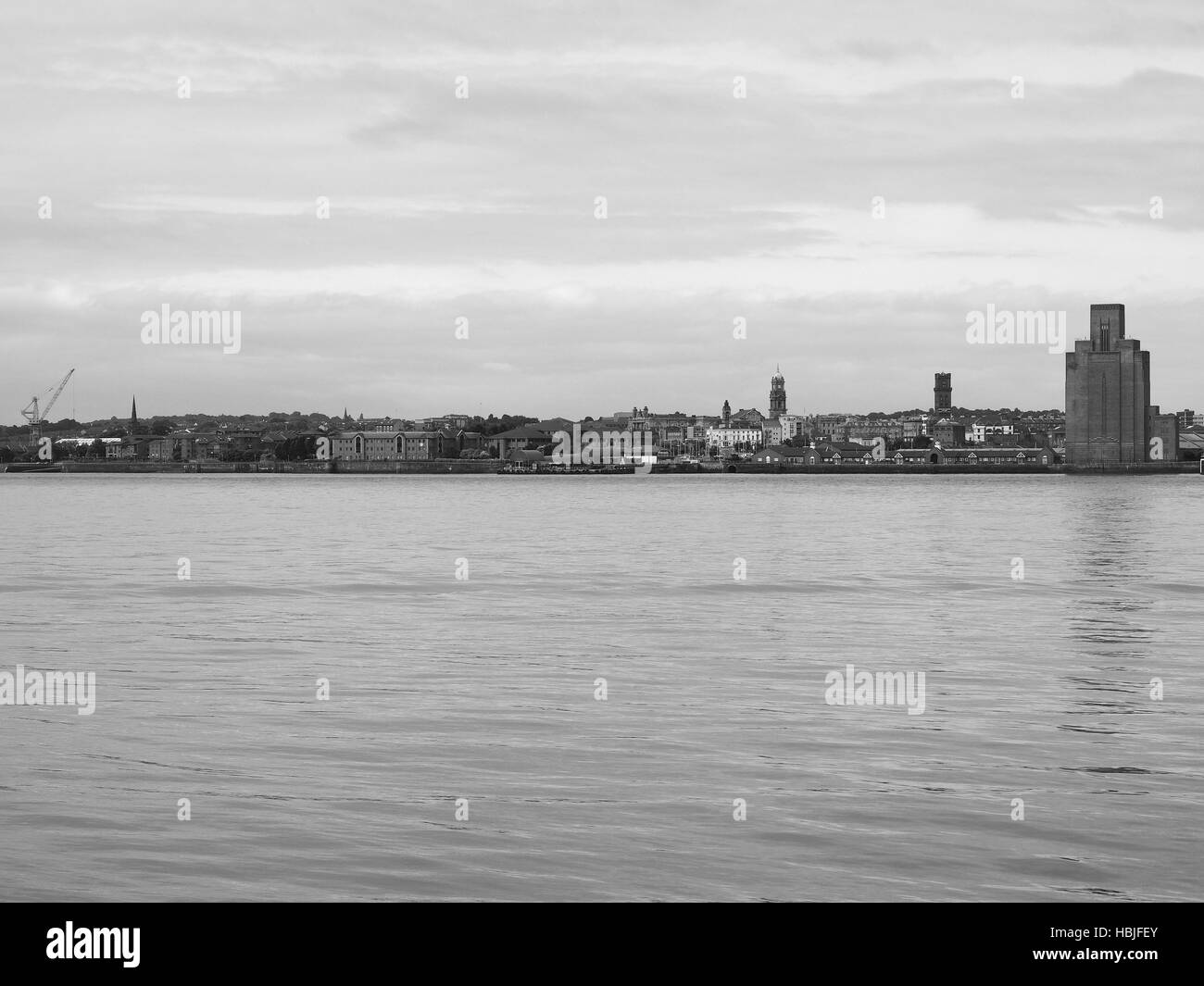 View of Birkenhead in Liverpool Stock Photo Alamy