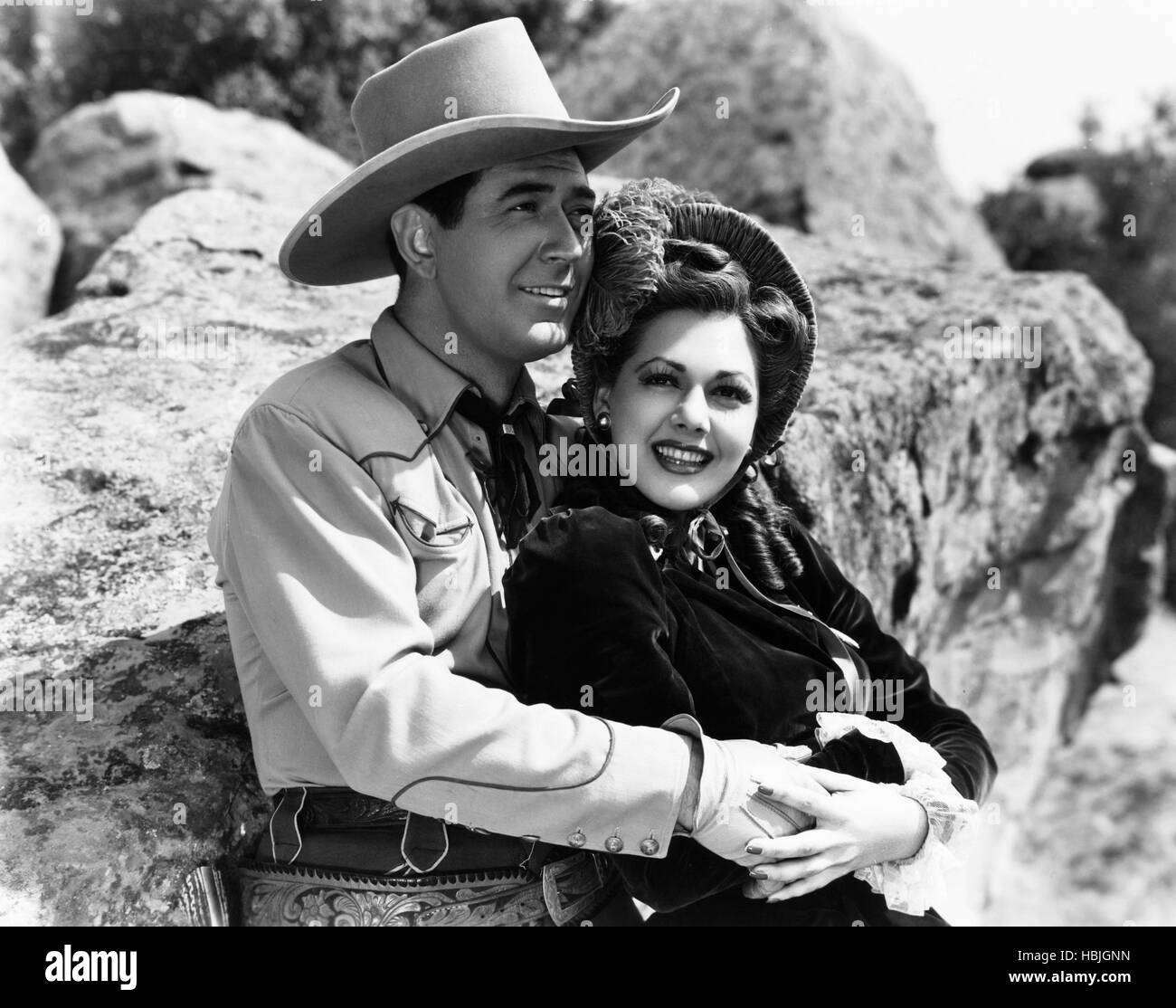 BOSS OF BULLION CITY, from left, Johnny Mack Brown, Maria Montez, 1940 ...