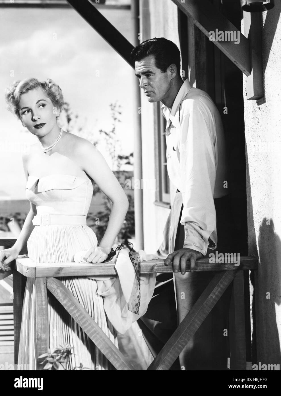 BORN TO BE BAD, from left, Joan Fontaine, Robert Ryan, 1950 Stock Photo ...