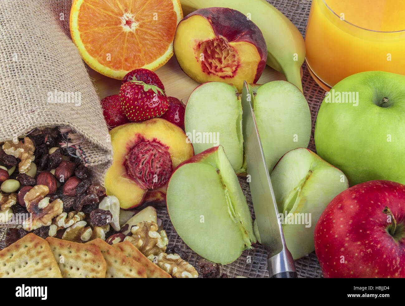 Fruits and nut mix Stock Photo Alamy