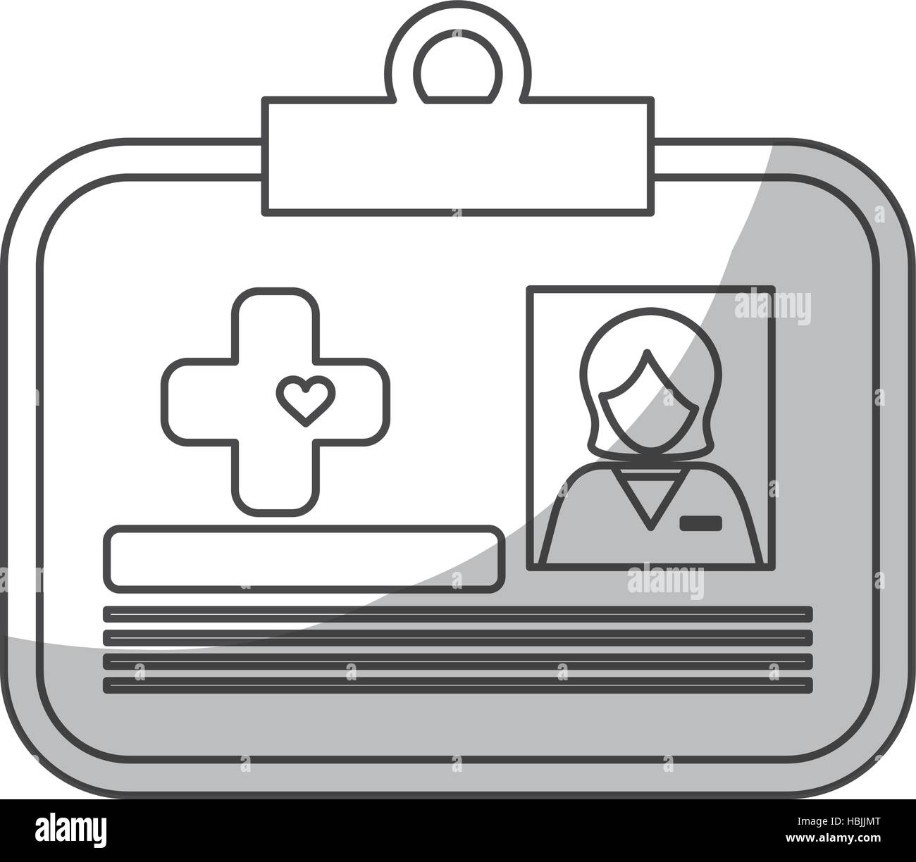 medical id card icon image vector illustration design Stock Vector Image & Art Alamy